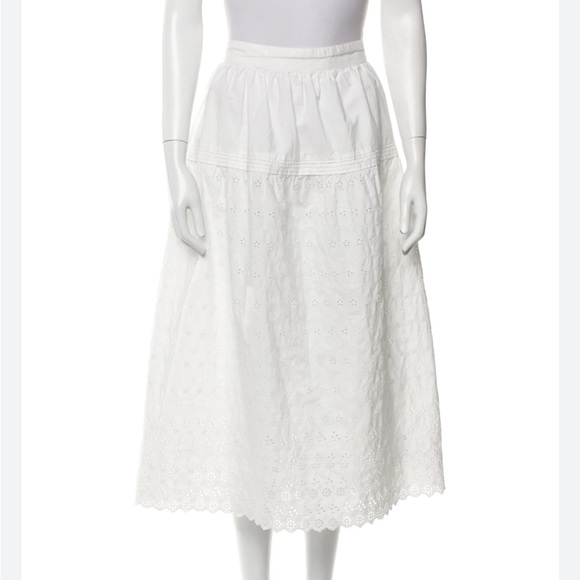 Gap x Dôen White Midi Skirt Medium nwt - Picture 2 of 2